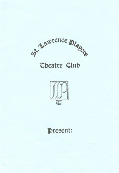 Generic programme cover in black on blue.  Used 1973-1982