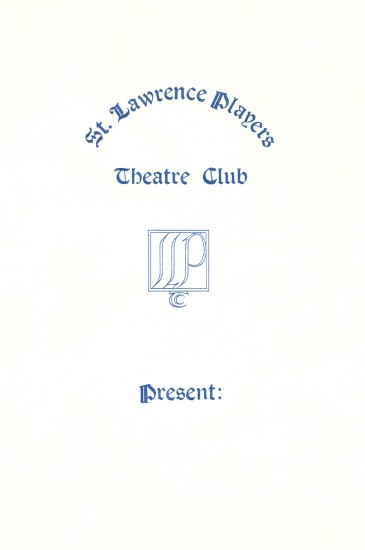 Generic programme cover in blue.  Used 1973-1982