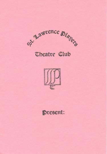 Generic programme cover in pink.  Used 1973-1982