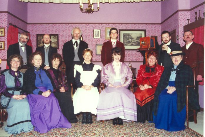 The cast (without Rev. Mercer)